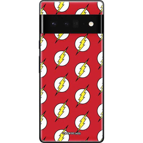 DC Comics The Flash Logo Pattern Google Pixel 6 Pro Skin